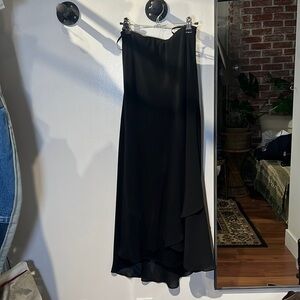 Black Skirt HI- Low Double Layer Chiffon​